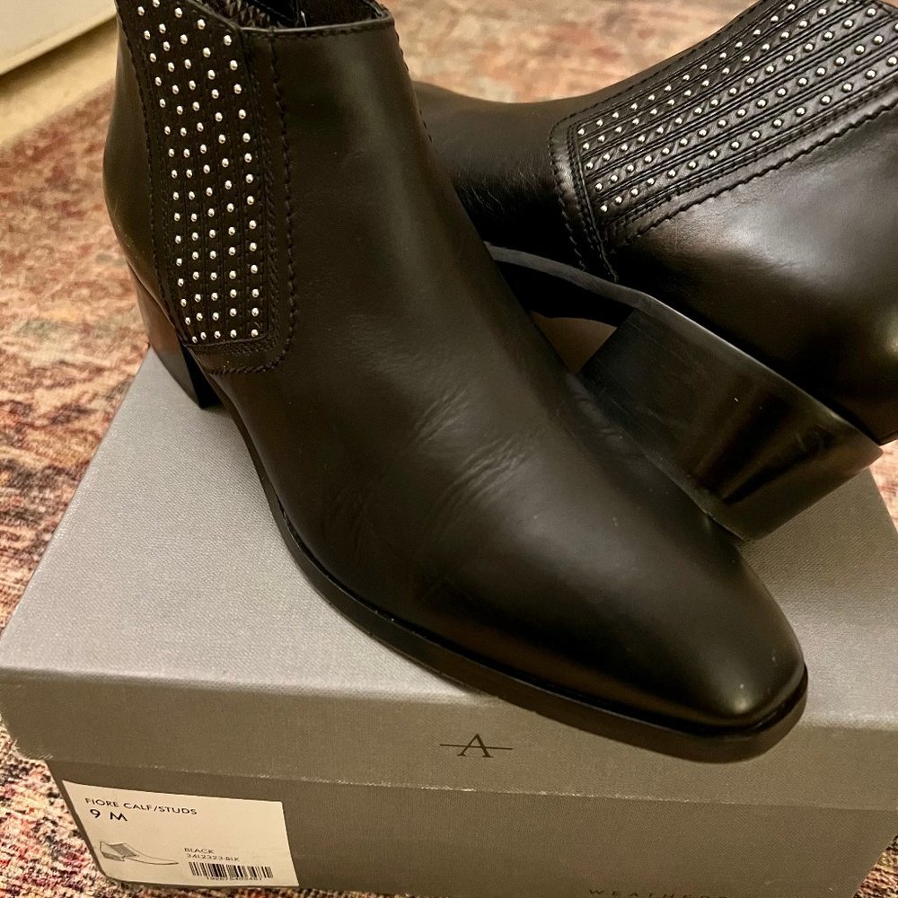 Aquatalia Fiore Women’s Black Ankle Boots Women's 9M